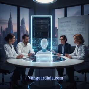 Profesionales supervisando ética IA salud mental psicobots