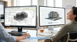 muestra la automatización de procesos mediante IA en arquitectura.